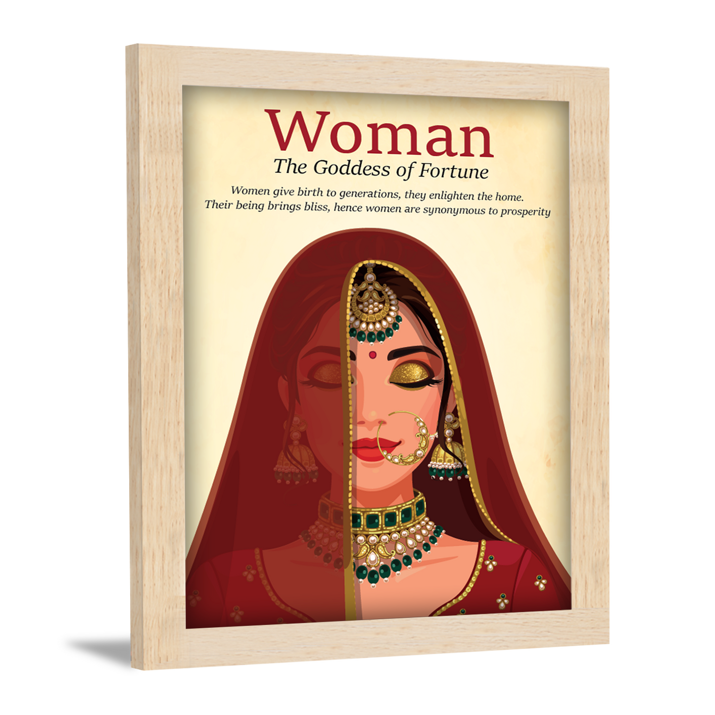 WOMAN - The Goddess of Fortune Photo Frame - Perfect Women's Day Gift