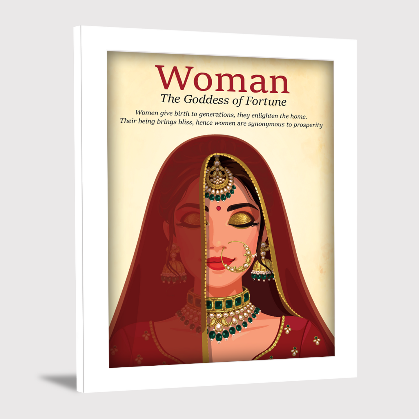 WOMAN - The Goddess of Fortune Photo Frame - Perfect Women's Day Gift