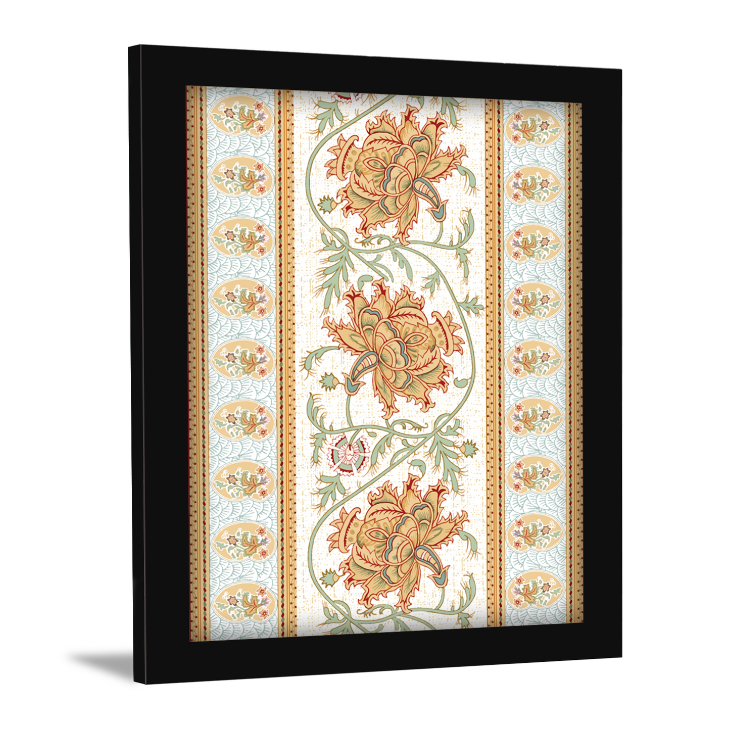 Geometrical Repeat Pattern and Ornament Kalamkari Art Painting