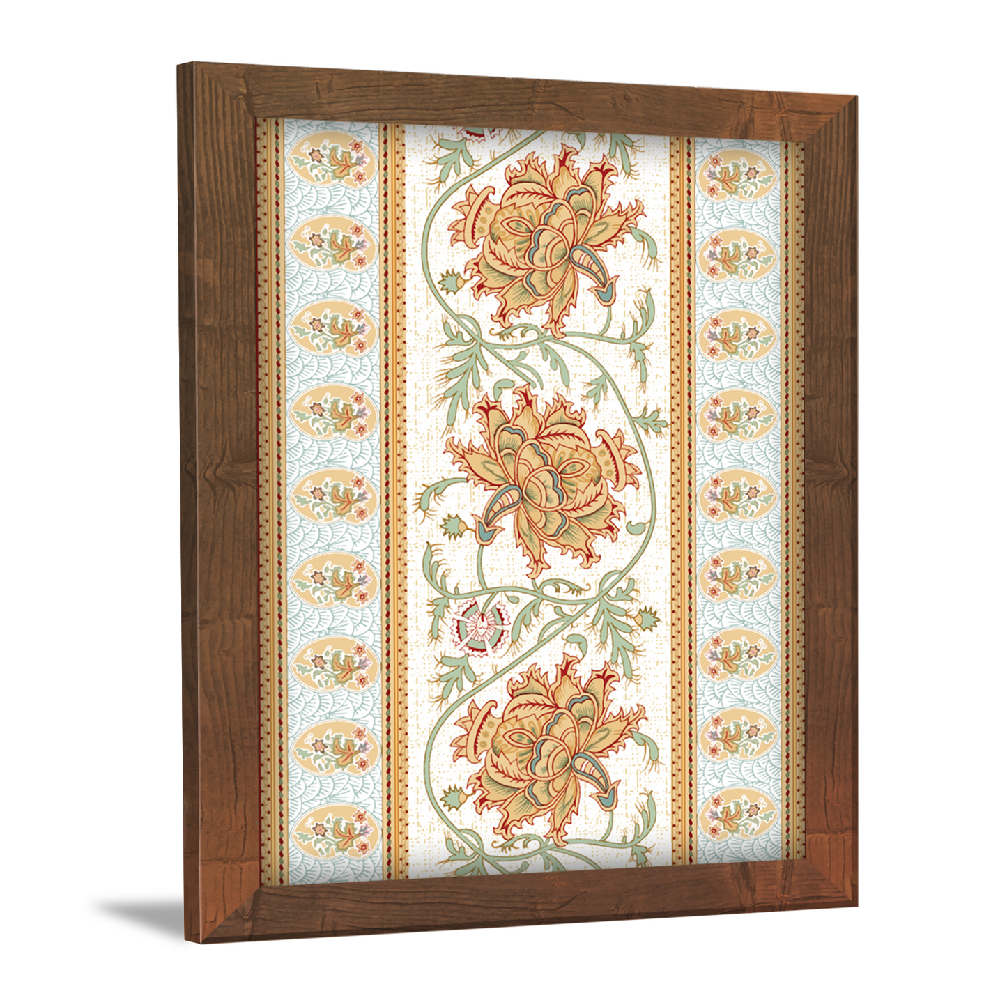 Geometrical Repeat Pattern and Ornament Kalamkari Art Painting