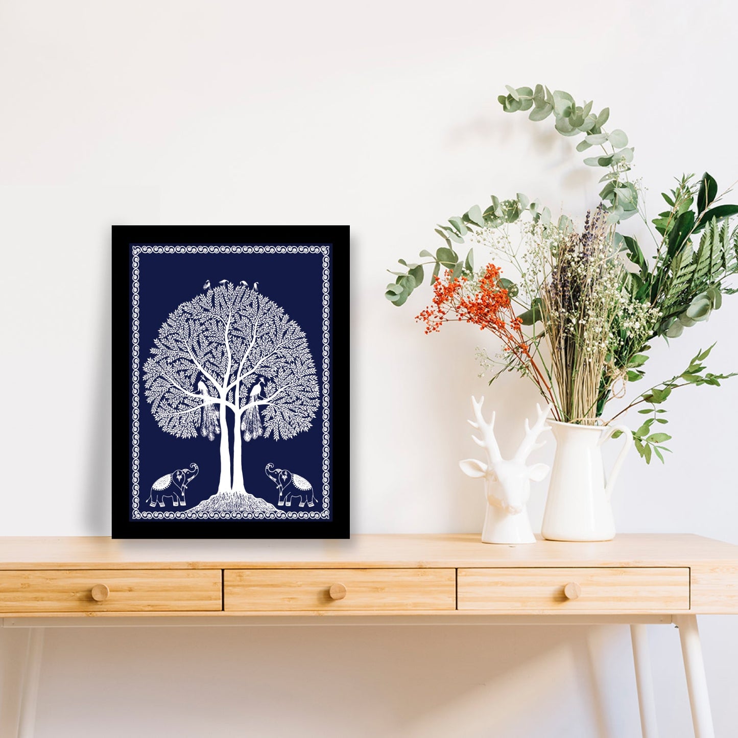 Tree of Life with Peacock – Kalamkari Art & Wall Decor