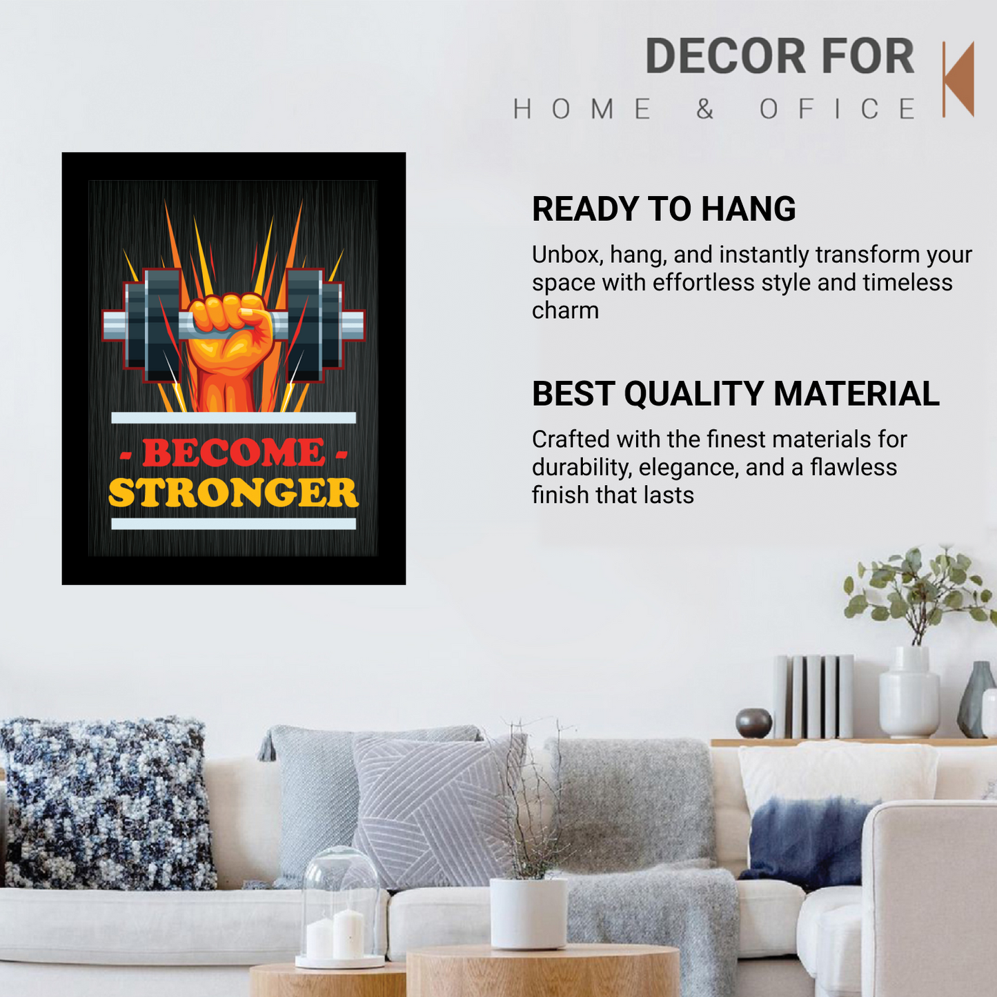 Become Stronger Inspirational Photo Frame