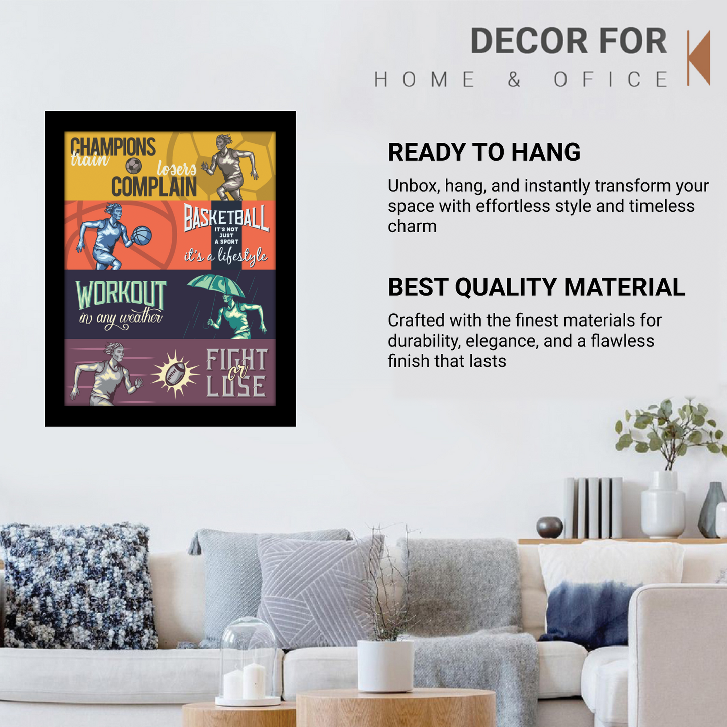 Chase Your Dreams: Running Man Motivational Frame