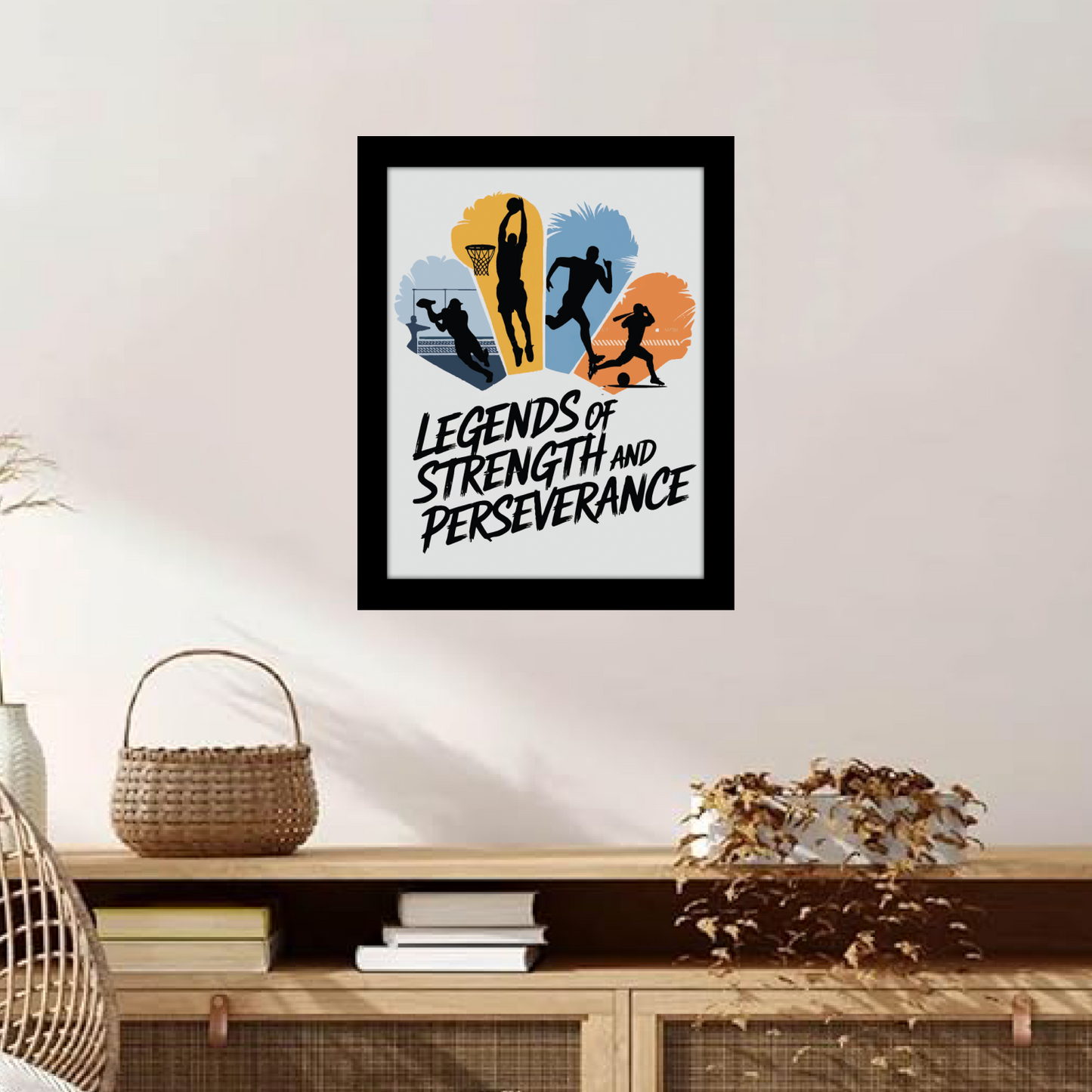 Legends of Strength & Perseverance: Inspirational Frame