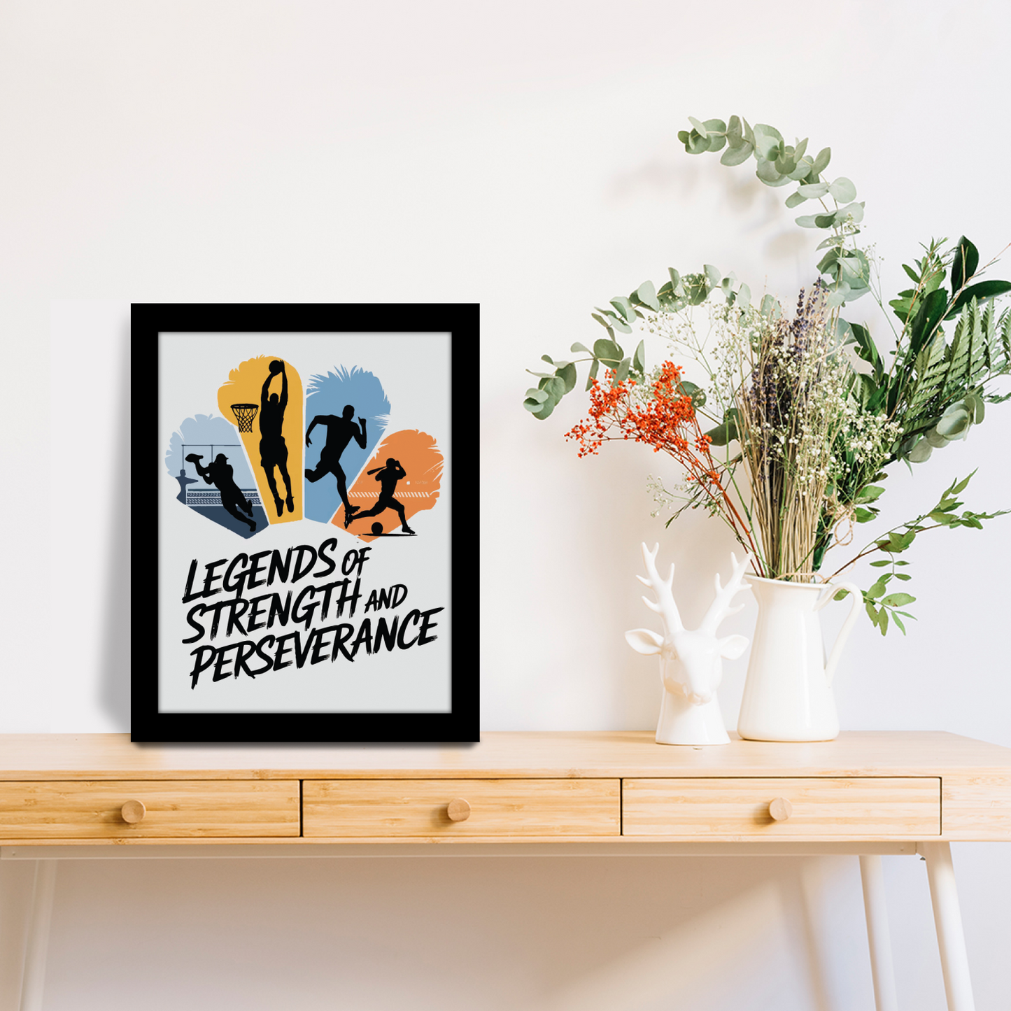 Legends of Strength & Perseverance: Inspirational Frame
