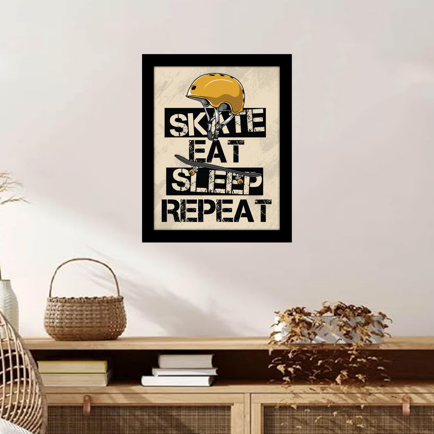 Skate Eat Sleep Repeat – Skateboarder’s Dream Frame