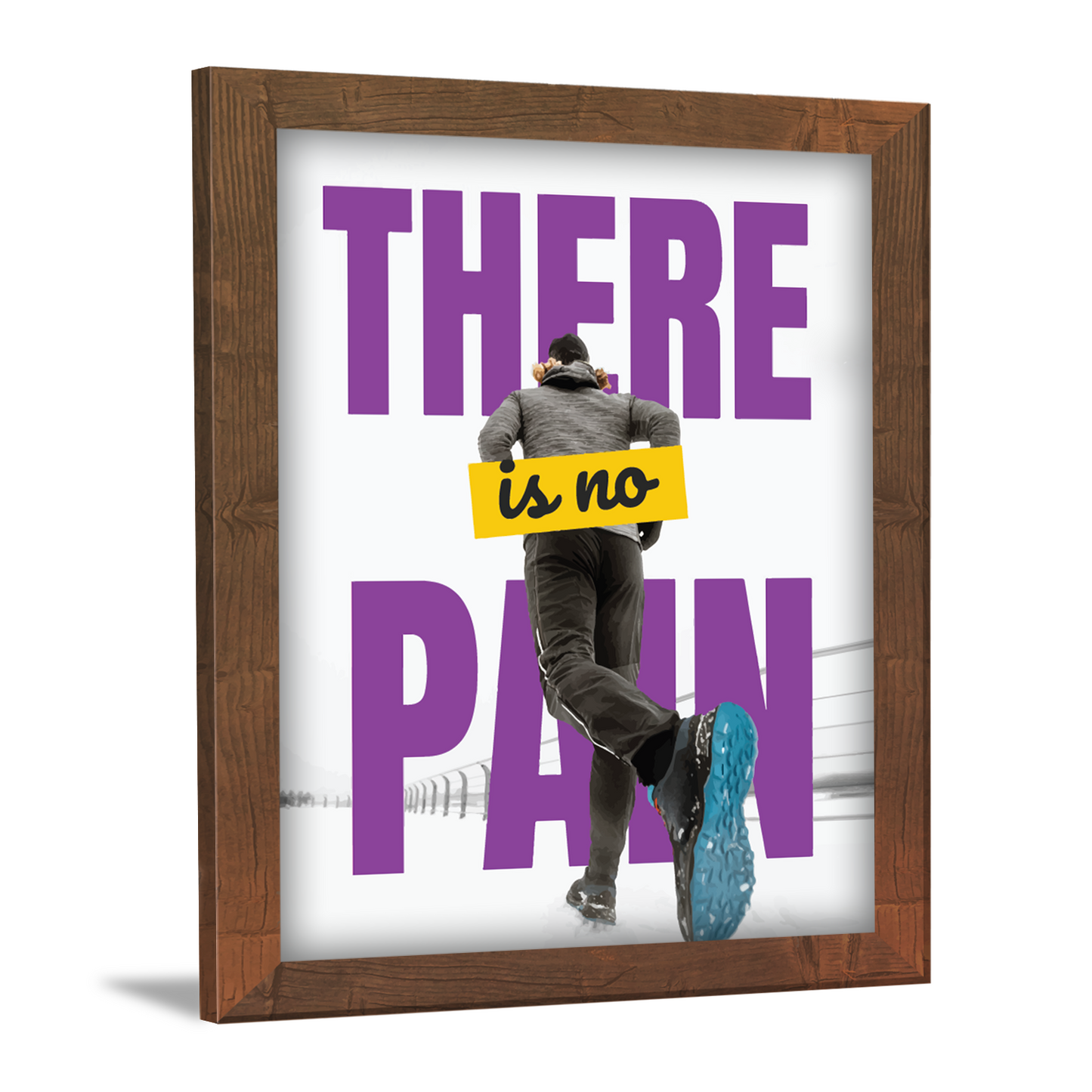 There Is No Pain: Motivational Framed Quote & Wall Art