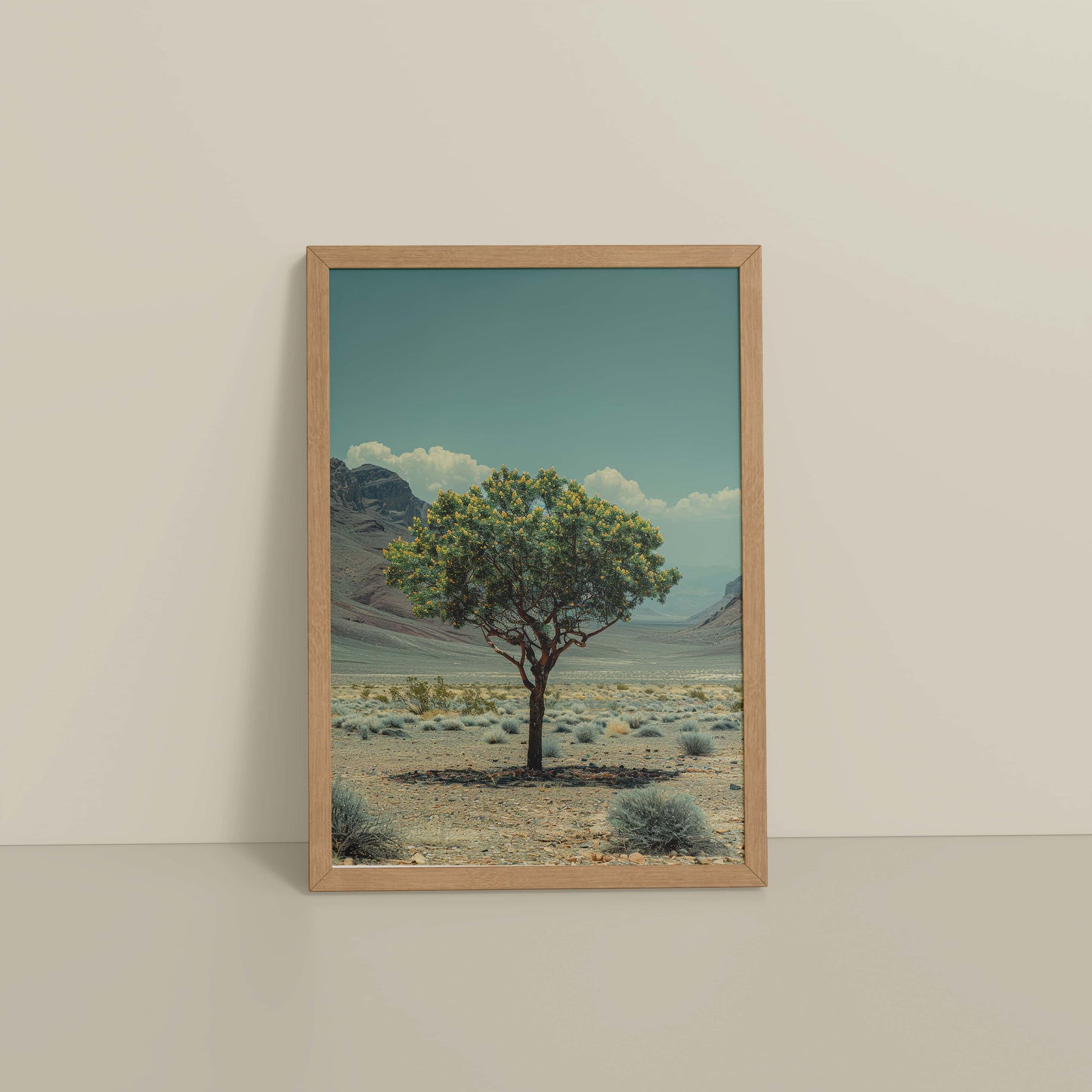 Floor View of Timeless Growth – Tree of Life in Photo Frame in Natrual Color Frame