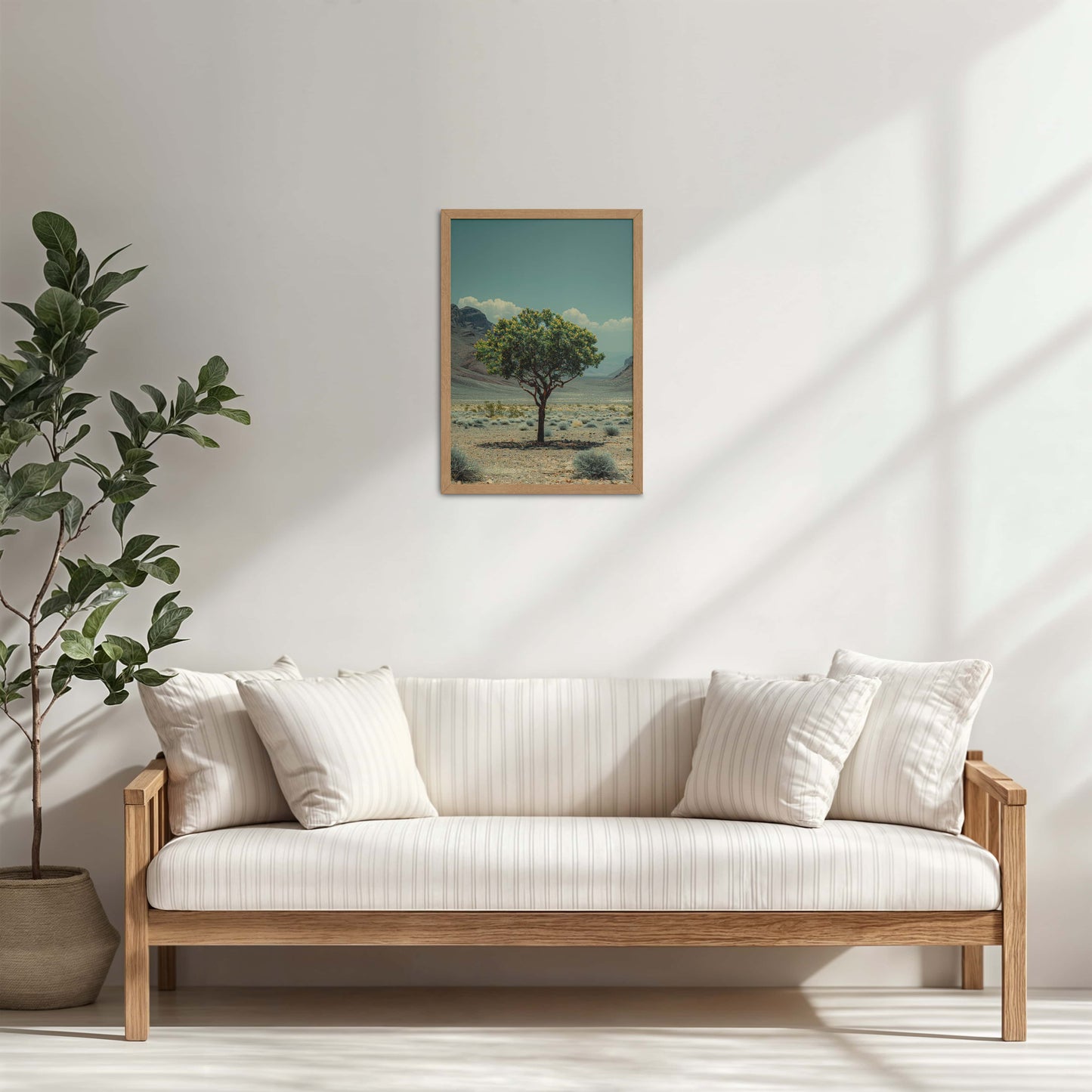 Living Room Cabinet Table Preview of Timeless Growth – Tree of Life in Photo Frame in Natrual Color Frame