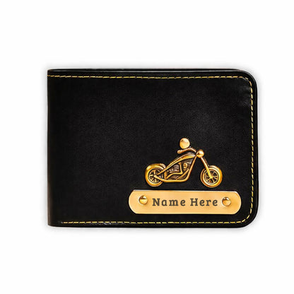 Premium Men's Wallet Personalized with Name & Charm