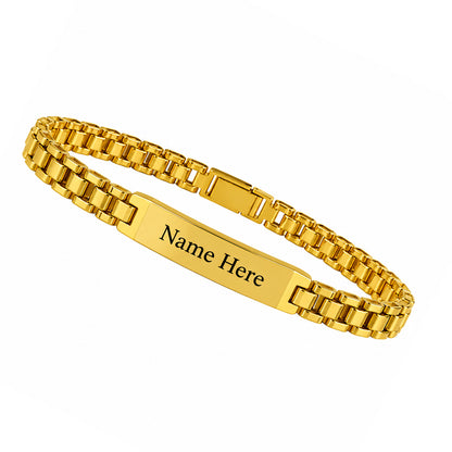 Custom Engraved Men's Bracelet