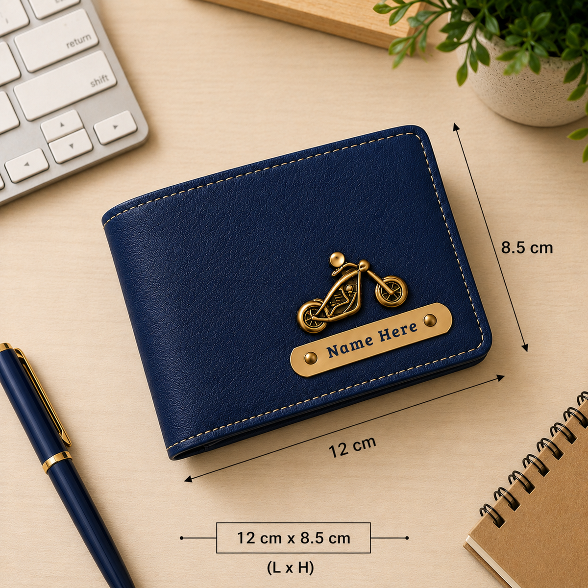 Premium Personalized Wallet & Passport Cover Set for Men