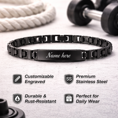 Personalized Men's Name Bracelet