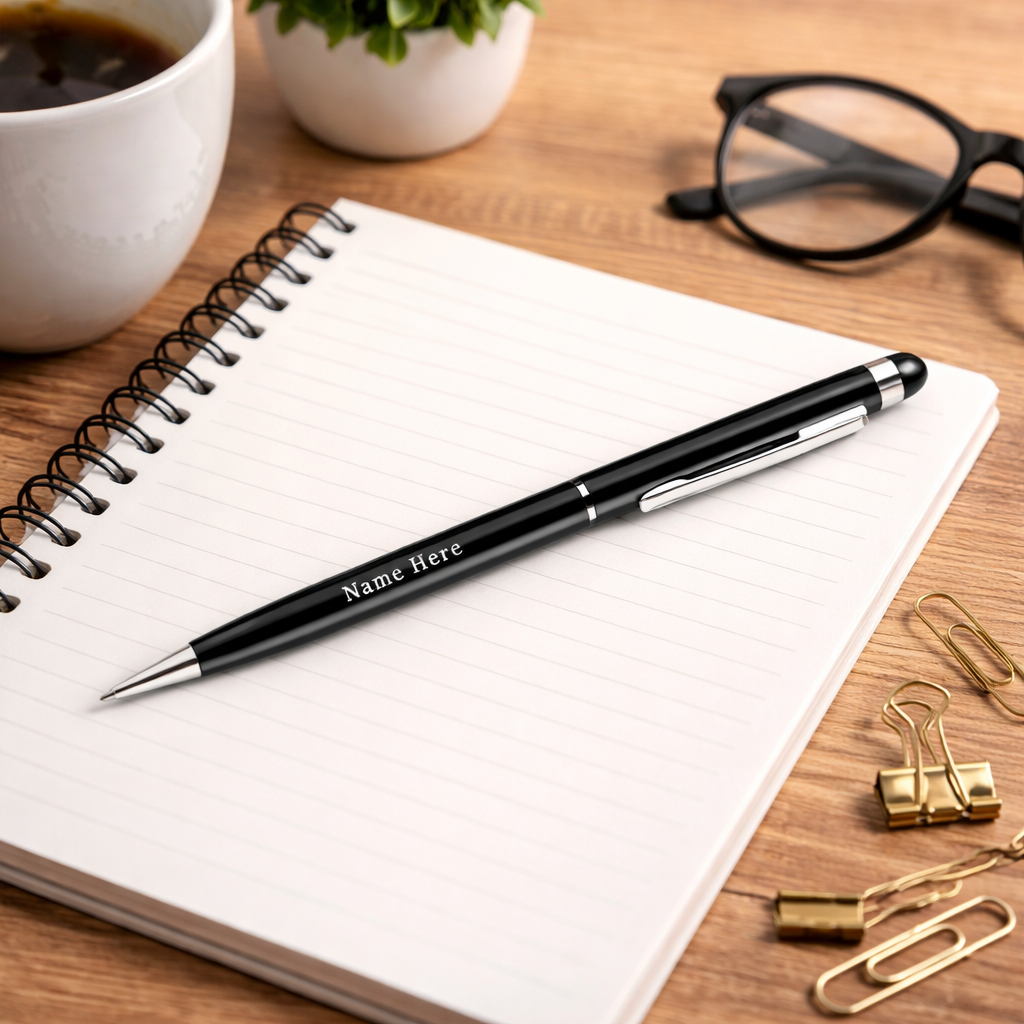 Premium Personalized Rubber Grip Pen with name
