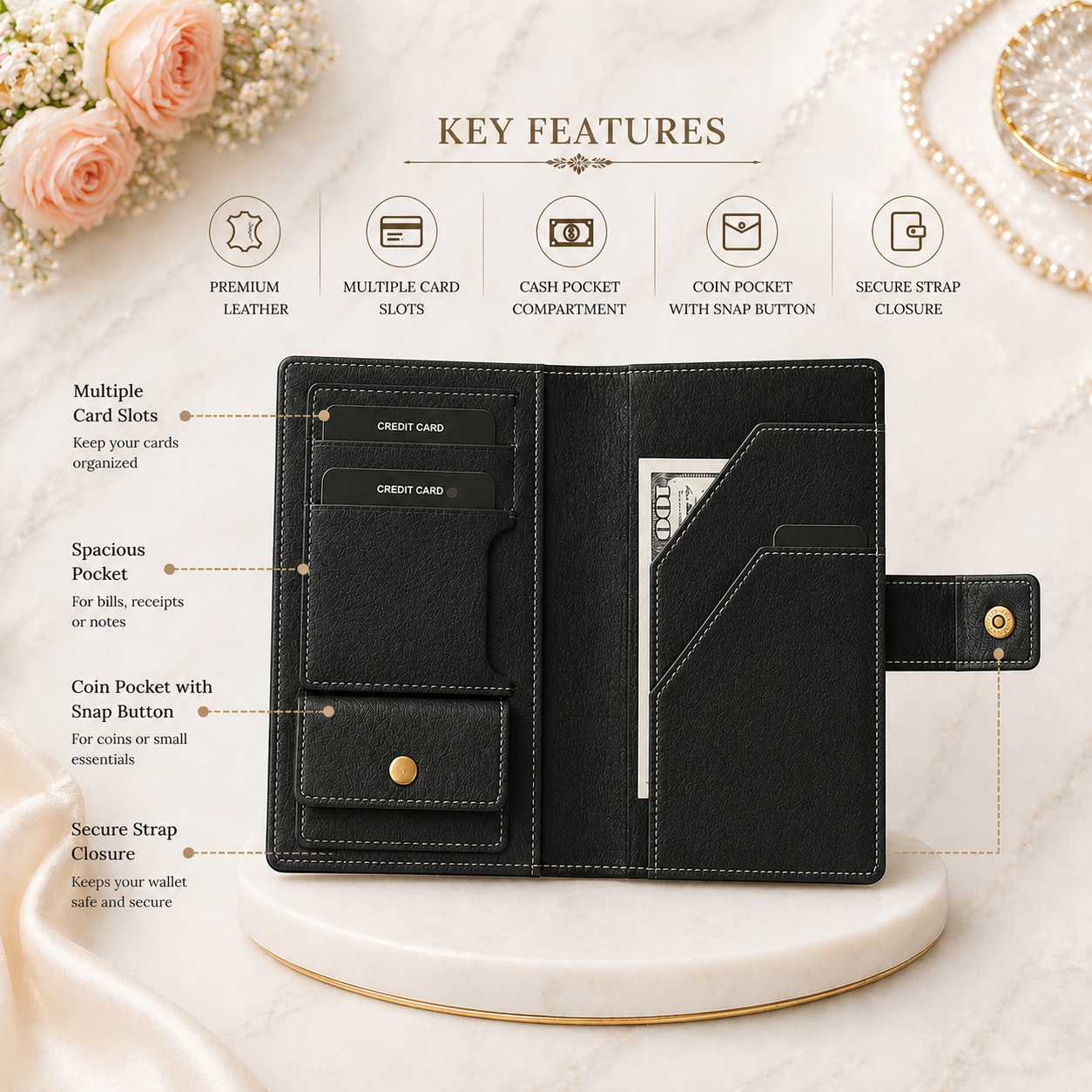 Personalized Travel Wallet for Men & Women