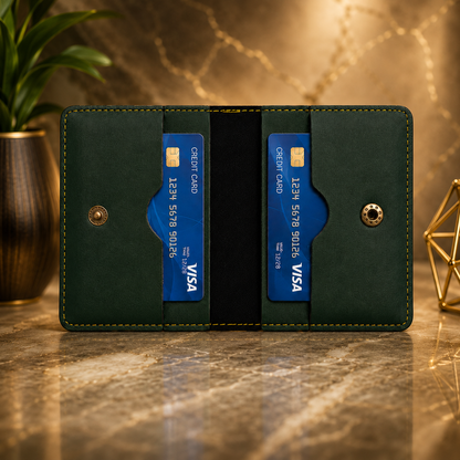 Classic Small Leather Wallet for Men
