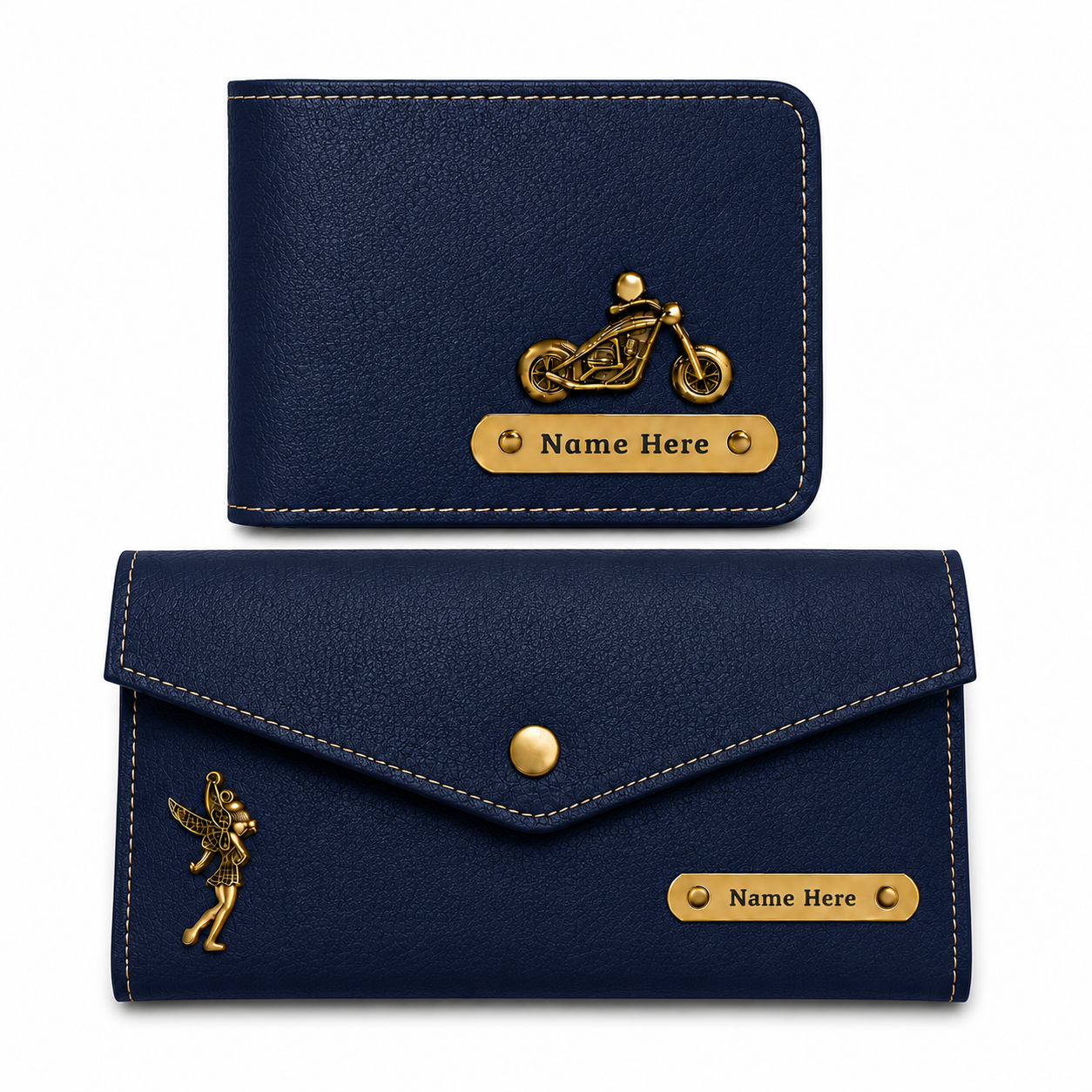 Personalized Wallet & Minimal Wallet Gift Set for Couples