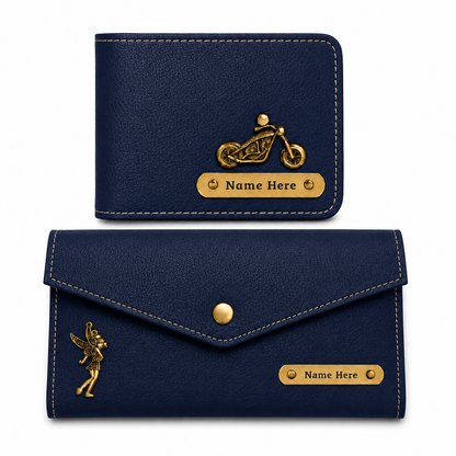 Personalized Wallet & Minimal Wallet Gift Set for Couples