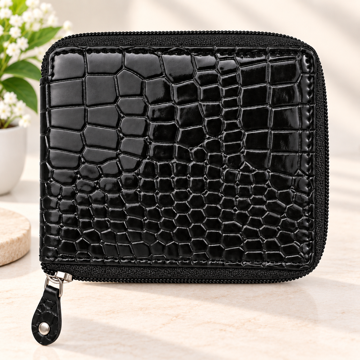 Premium Croc Textured Leather Wallet for Men