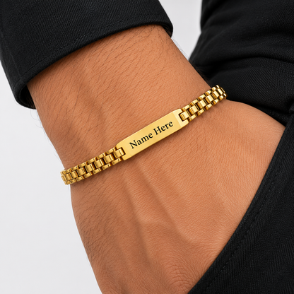 Custom Engraved Men's Bracelet
