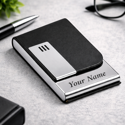 Personalized Name Engraving Card Holder