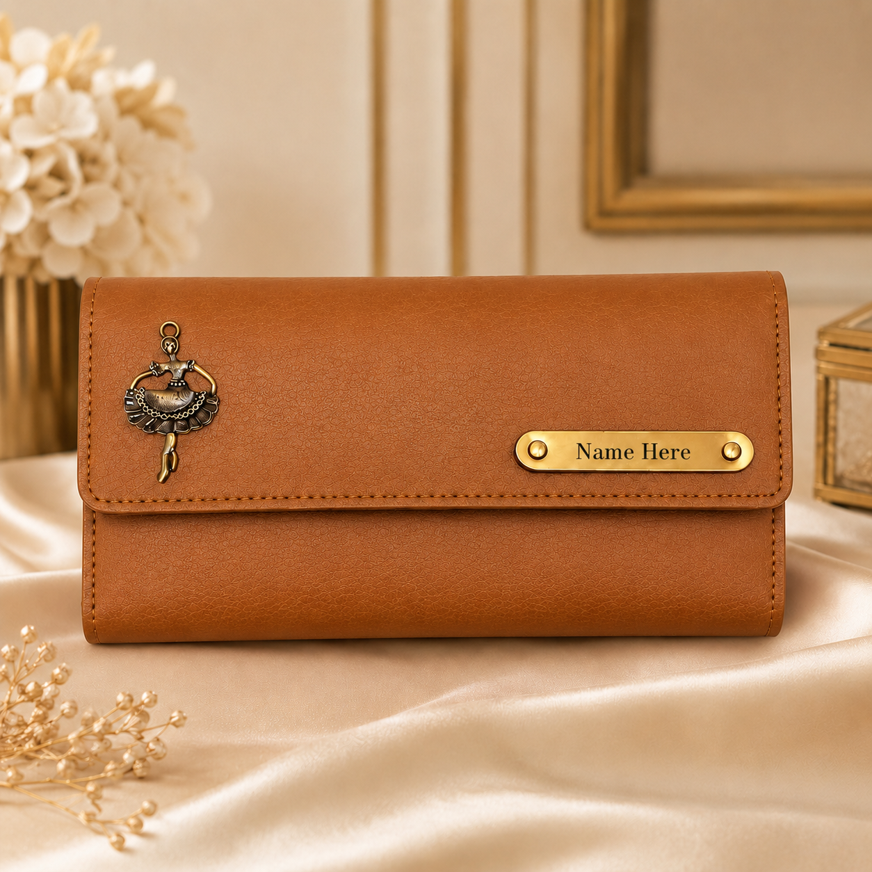 Personalized Name Clutch with Charm