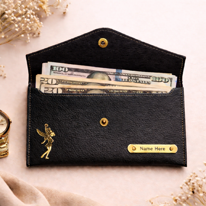 Personalized Minimal Wallet for Women – Custom Name Gift