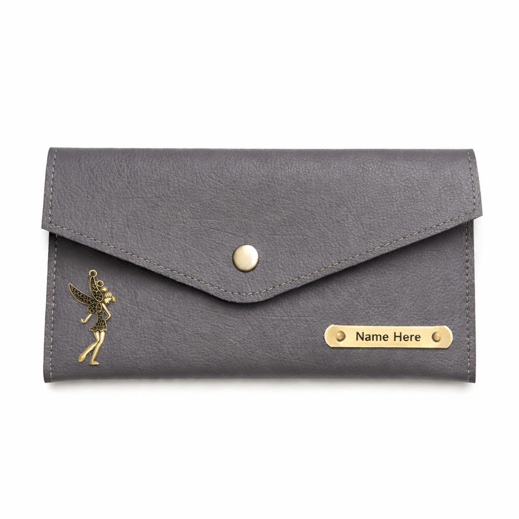 Personalized Minimal Wallet for Women – Custom Name Gift