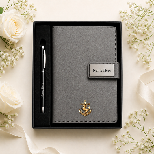 Premium Name Engraved Diary with Charm