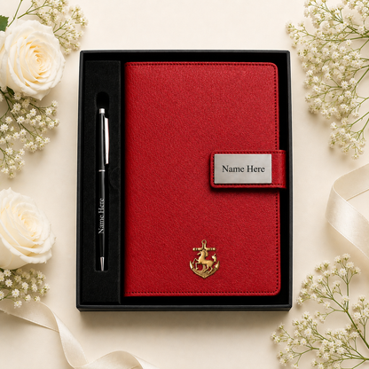 Premium Name Engraved Diary with Charm