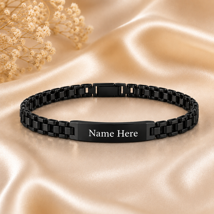 Custom Engraved Men's Bracelet
