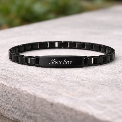 Personalized Men's Name Bracelet