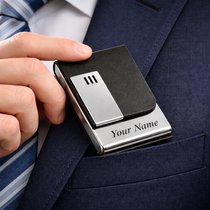 Personalized Name Engraving Card Holder
