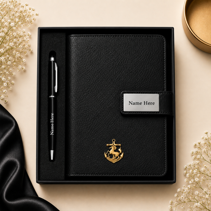 Premium Name Engraved Diary with Charm