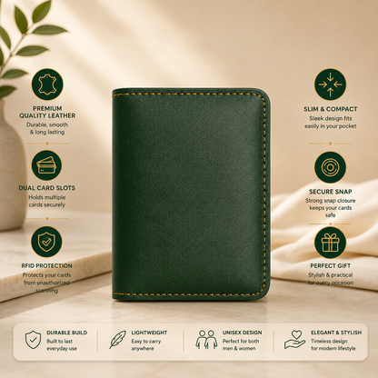 Classic Small Leather Wallet for Men
