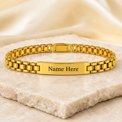 Custom Engraved Men's Bracelet