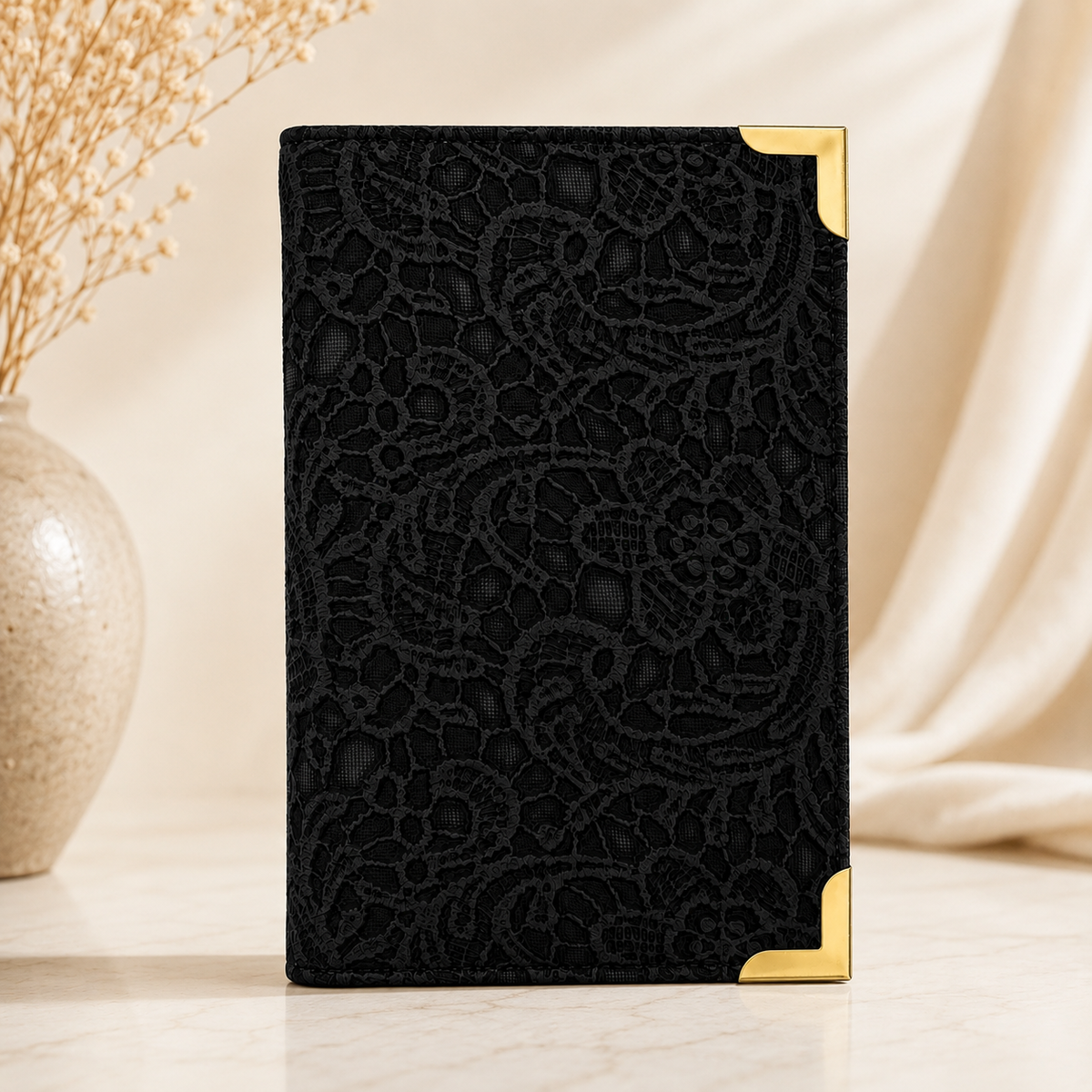 Premium Paisley Textured Passport Cover