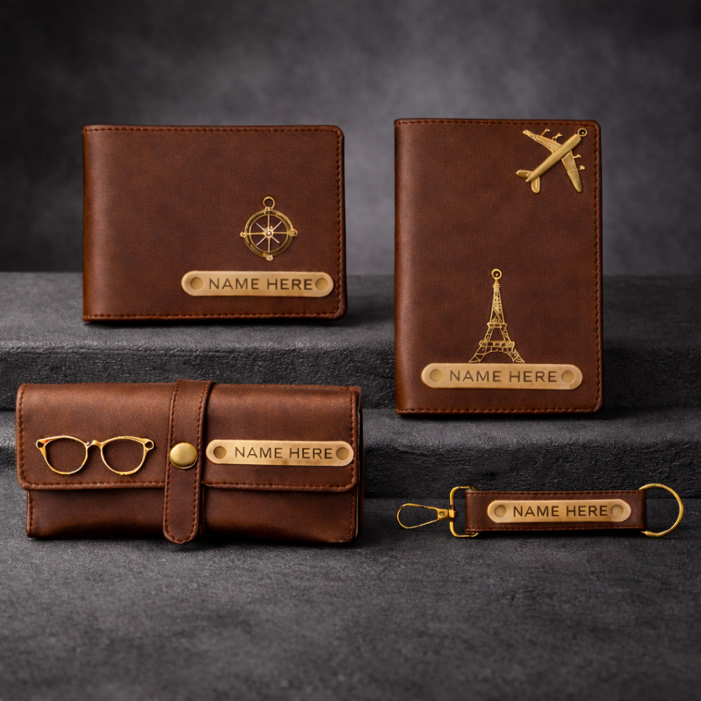 The Premium Personalized Leather Gift Set for Men