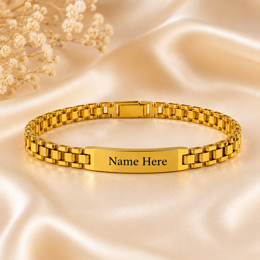 Custom Engraved Men's Bracelet