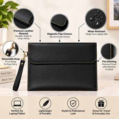 Executive Leather Laptop Sleeve