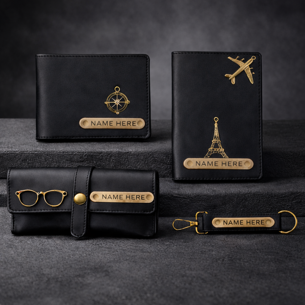The Premium Personalized Leather Gift Set for Men