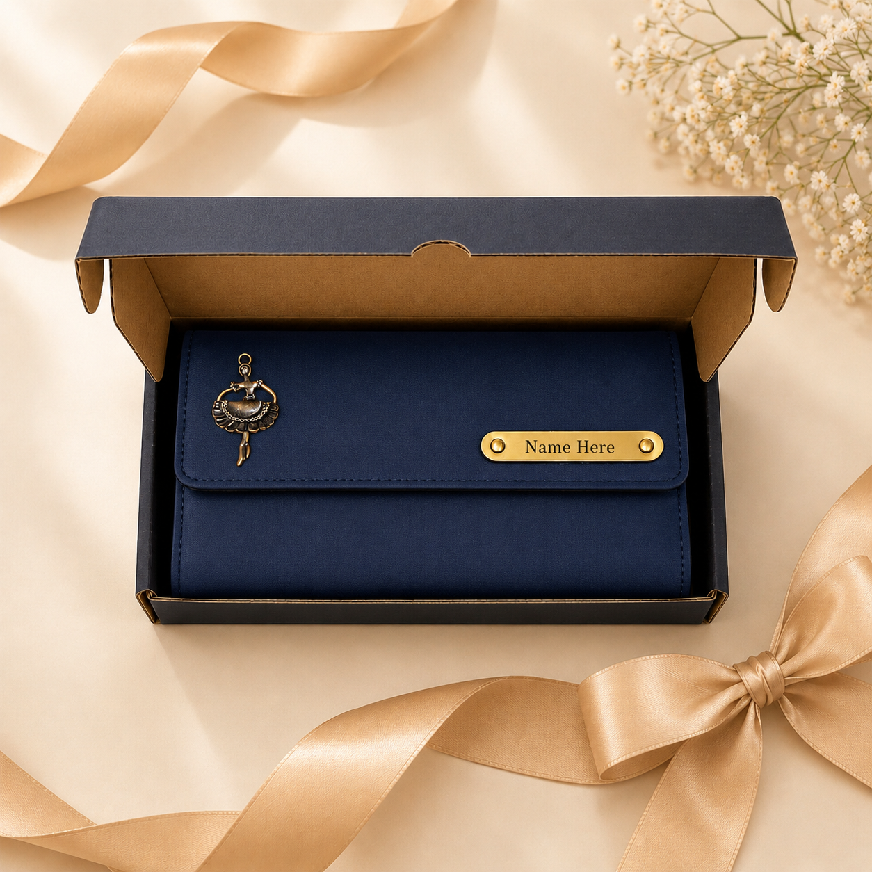 Personalized Name Clutch with Charm