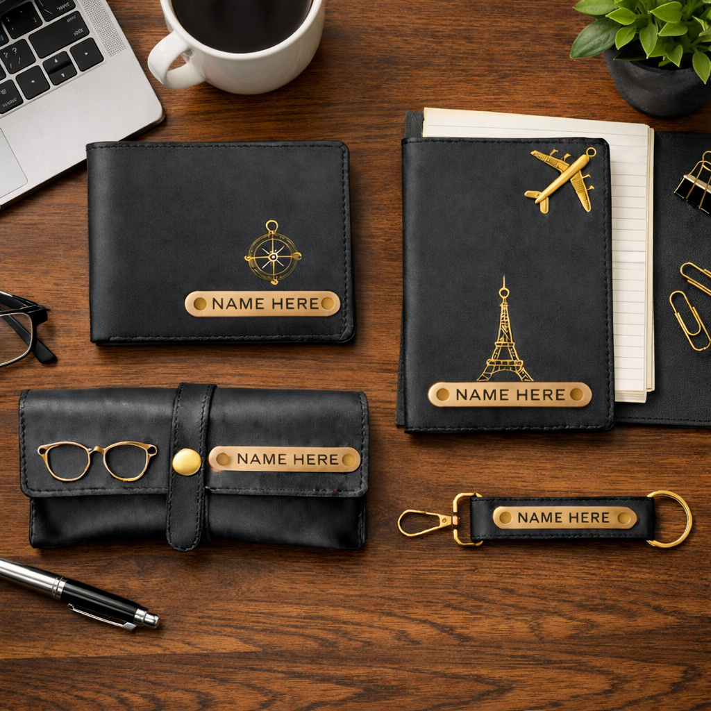 The Premium Personalized Leather Gift Set for Men