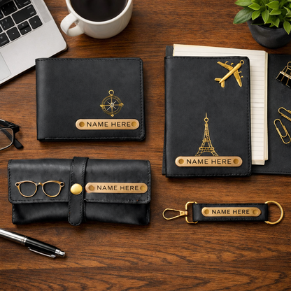 The Premium Personalized Leather Gift Set for Men