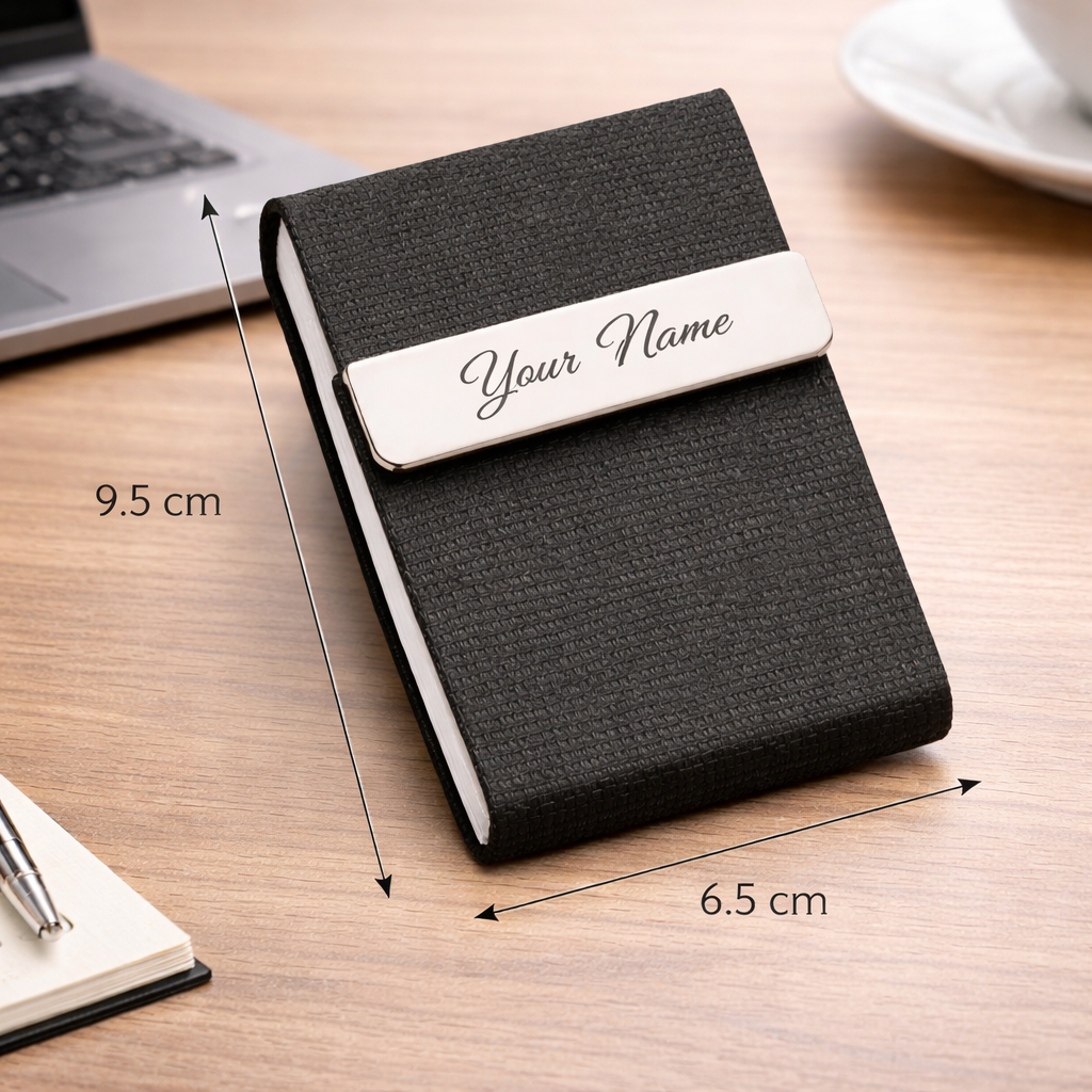 Premium Personalized Name Card Holder