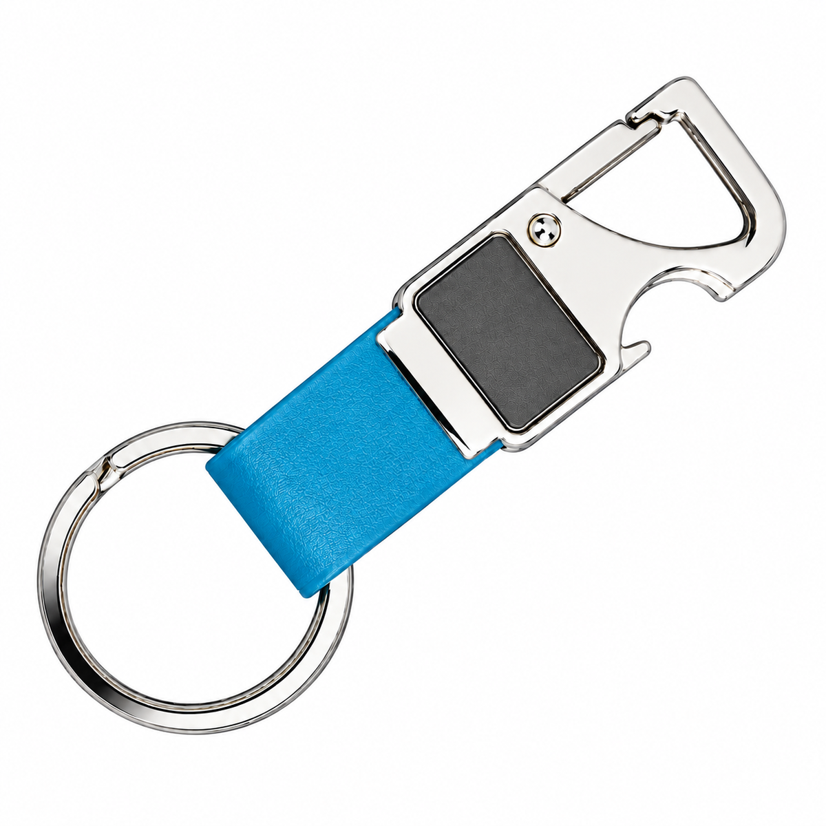 Premium Leather Metal Keychain for Men
