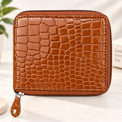 Premium Croc Textured Leather Wallet for Men