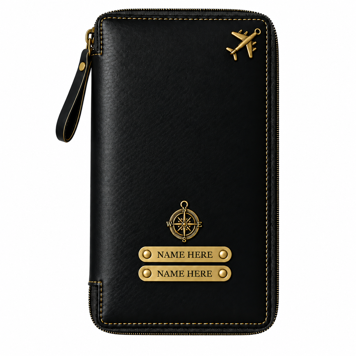 Personalized Family Passport Wallet & Multi-Card Travel Organizer