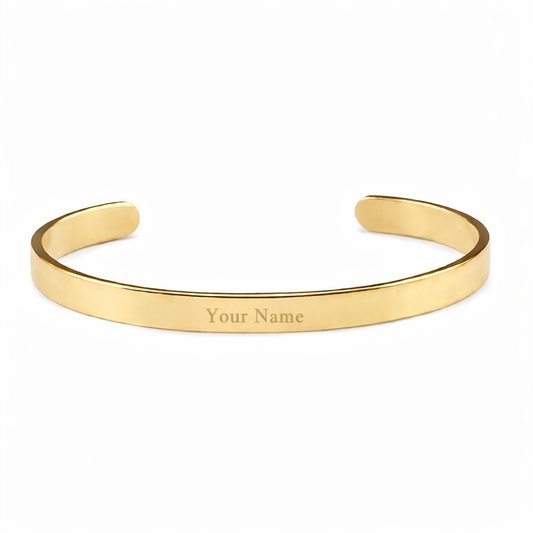 Personalized Name Engraved Kada Bracelet for Men