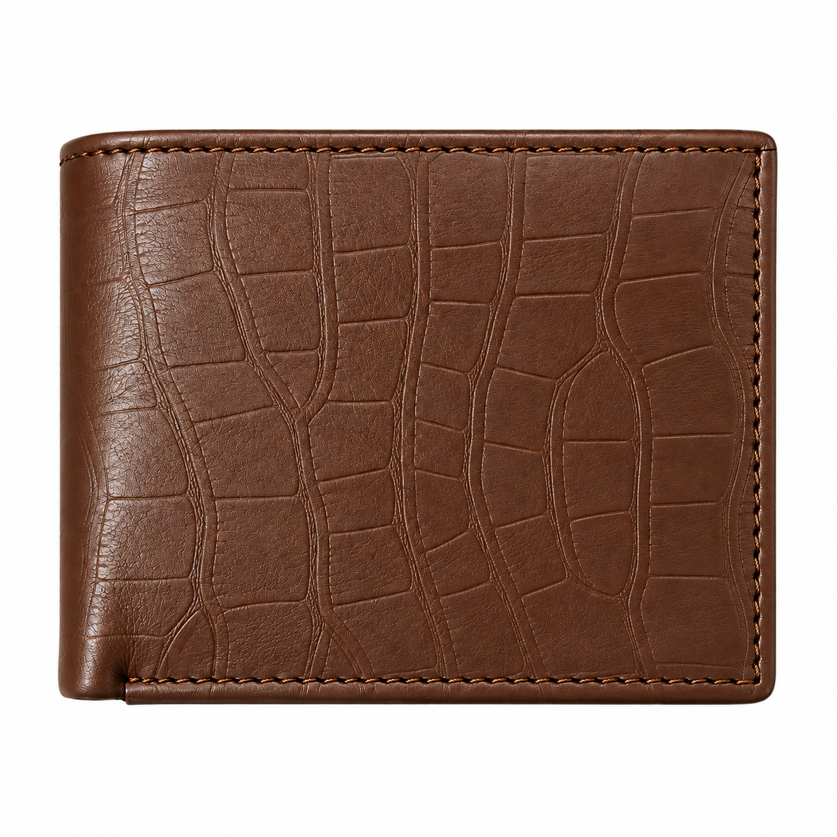 Executive Croc Textured Leather Wallet
